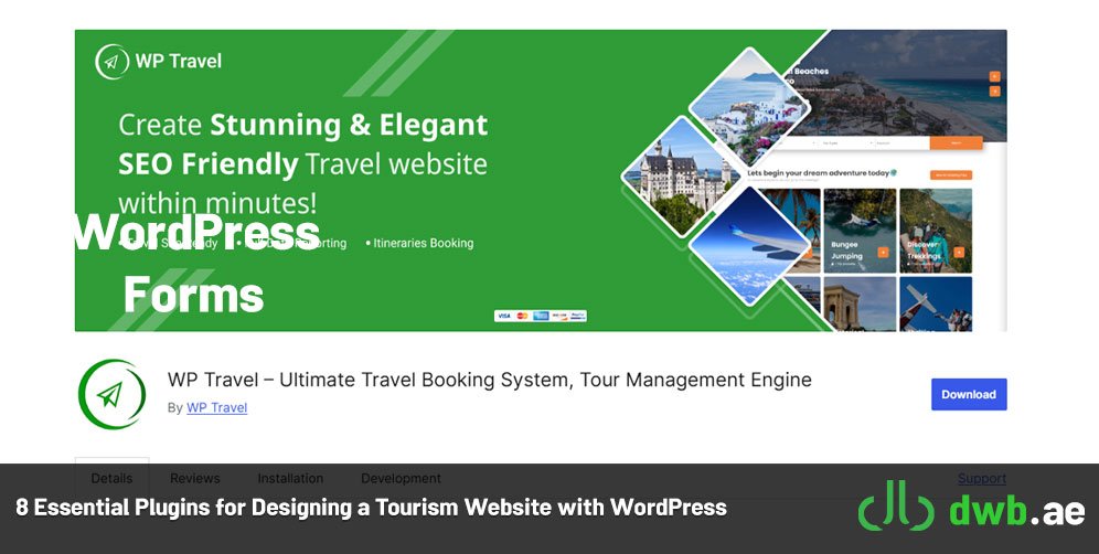 8 Essential Plugins for Designing a Tourism Website with WordPress