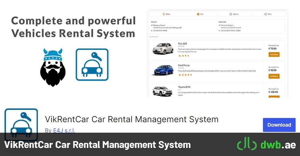 VikRentCar Car Rental Management System