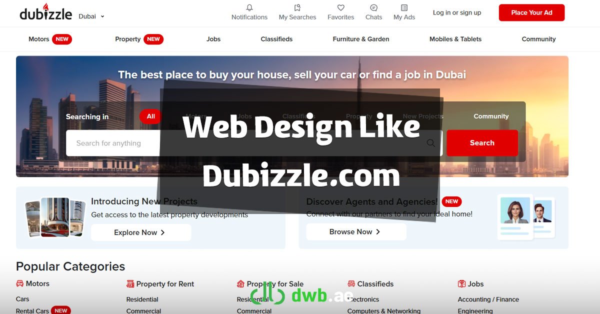 Web Design Like Dubizzle.com