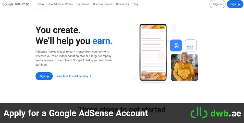 Apply for a Google AdSense Account