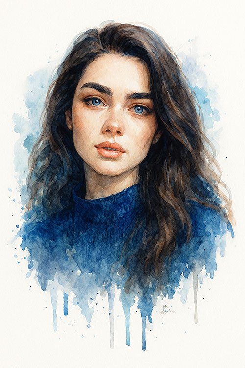 Create a Watercolor Portrait with AI